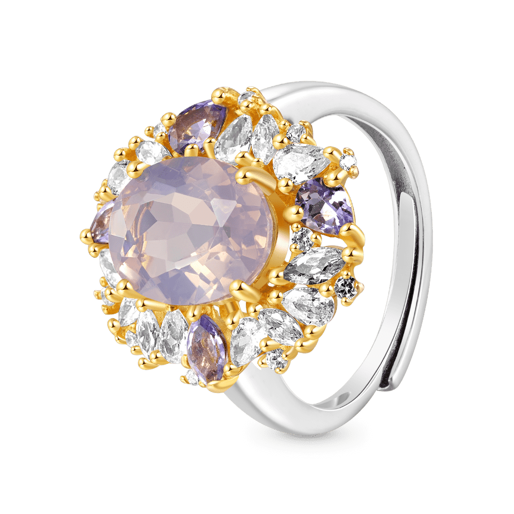 Lavender Oval-cut Amethyst Ring image number 1