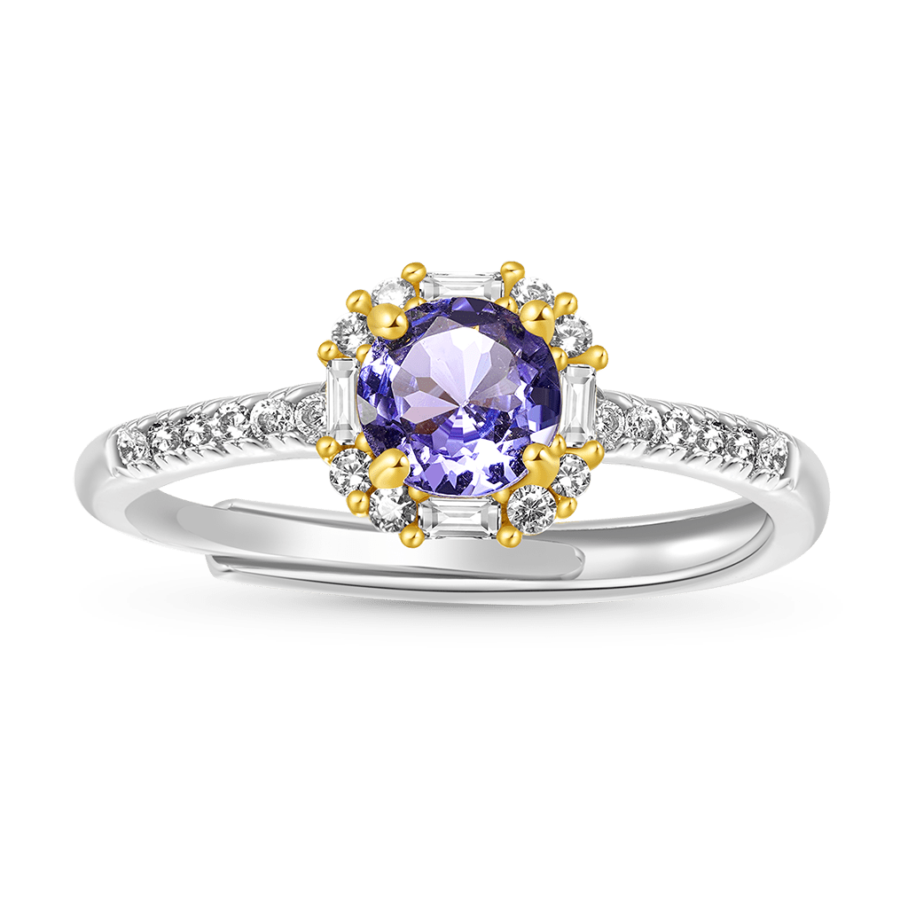 Round-cut Tanzanite Ring image number 0