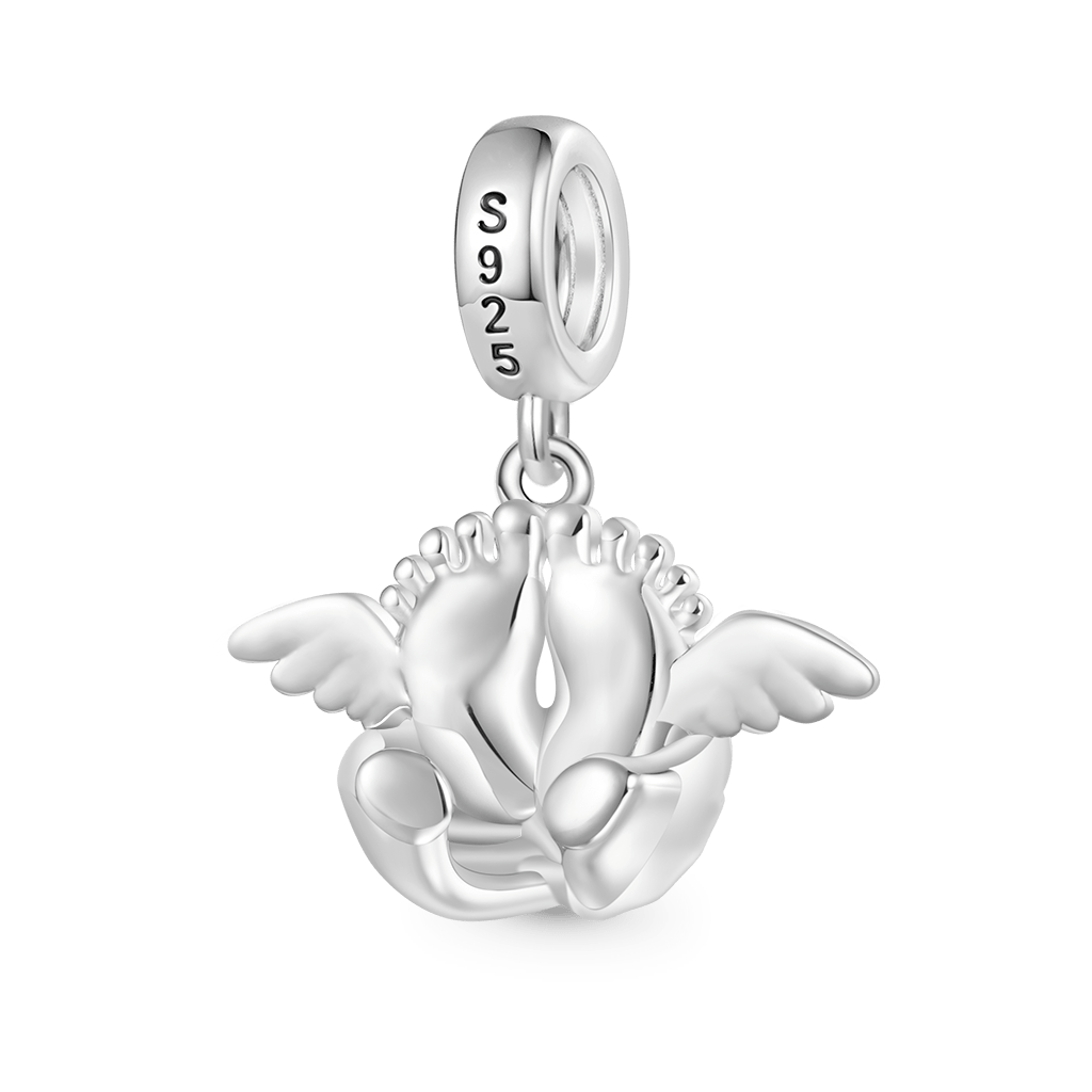 Angel Baby Memorial Birthstone Pendant image number 1