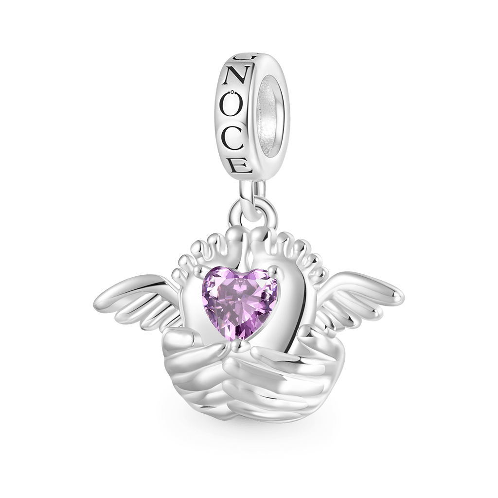 Angel Baby Memorial Birthstone Pendant image number 0