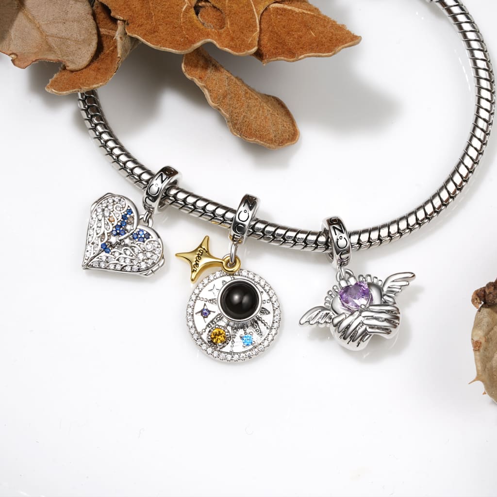 Angel Baby Memorial Birthstone Pendant image number 2