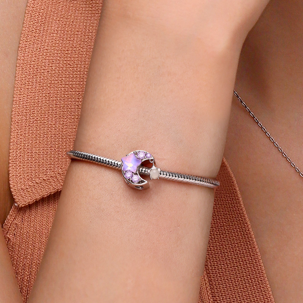 Purple Star Moon Charm image number 5