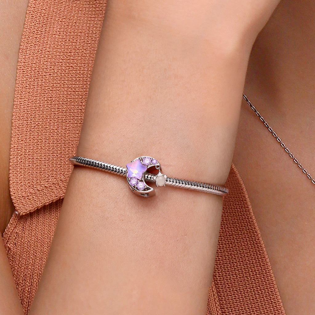 Purple Star Moon Charm image number 5