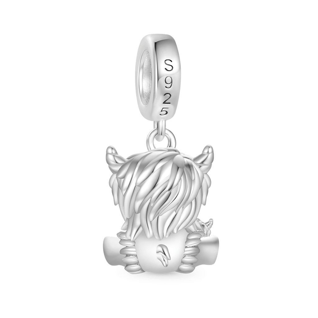 Highland Cow Mother and Child Pendant image number 1