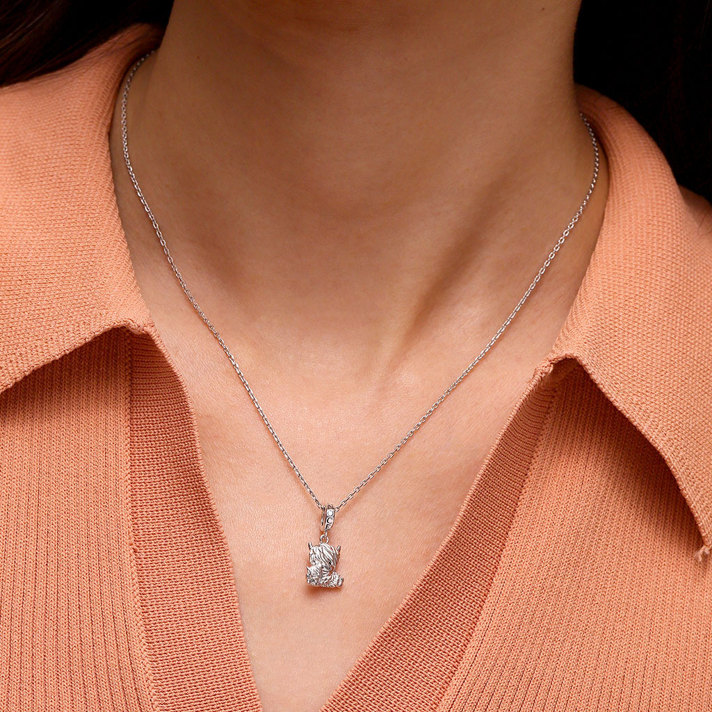 Highland Cow Mother and Child Pendant image number 4