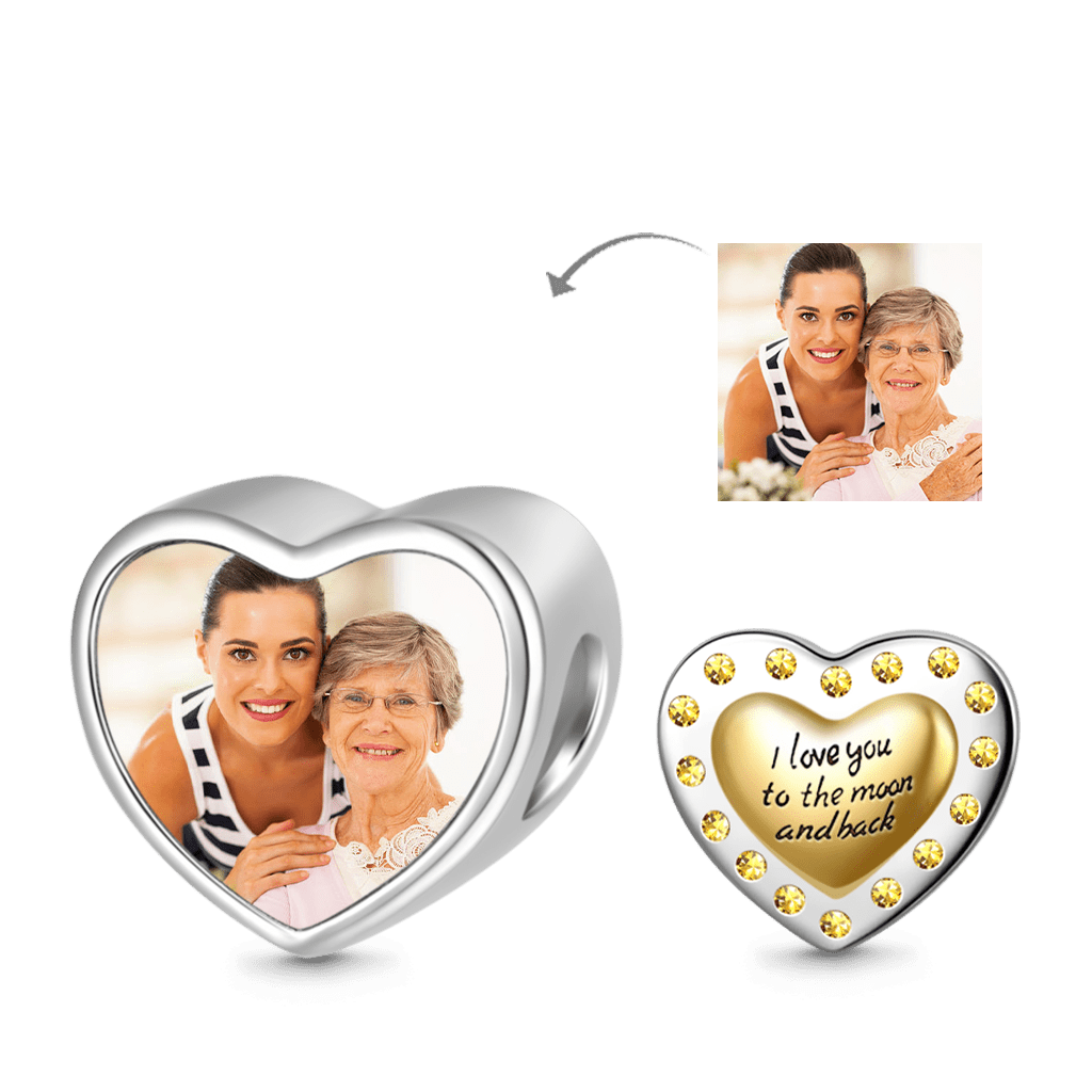 Golden Heart Photo Charm image number 3