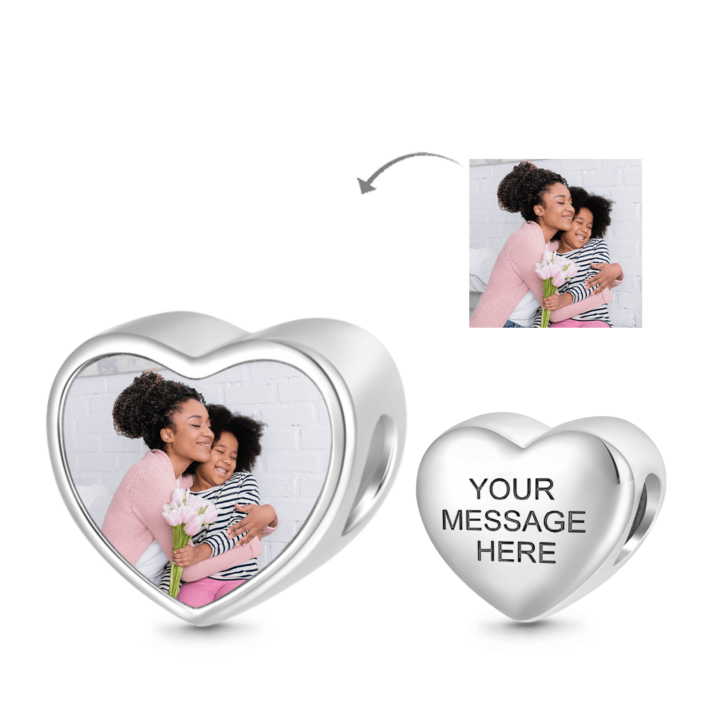Heart Engravable Photo Charm image number 1