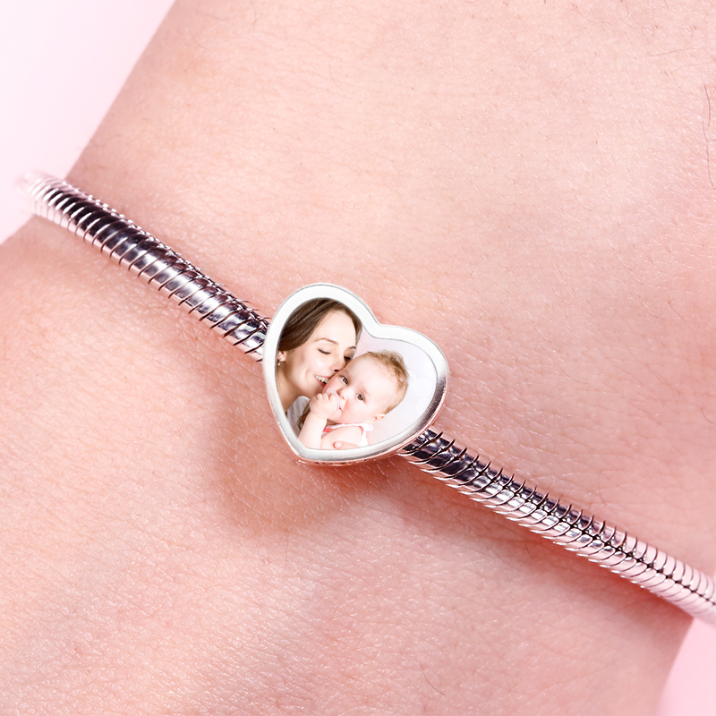 Heart Engravable Photo Charm image number 2