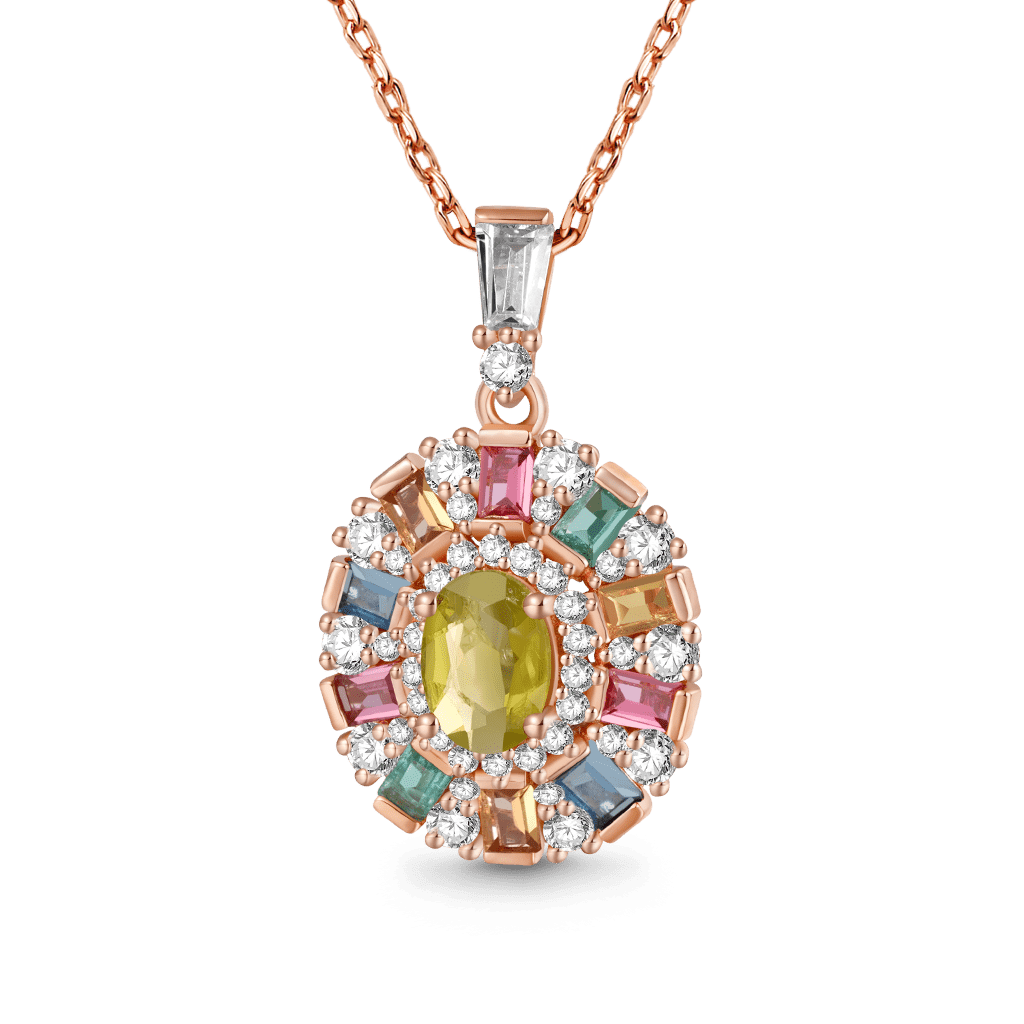 Tourmaline Multicolor Necklace image number 0