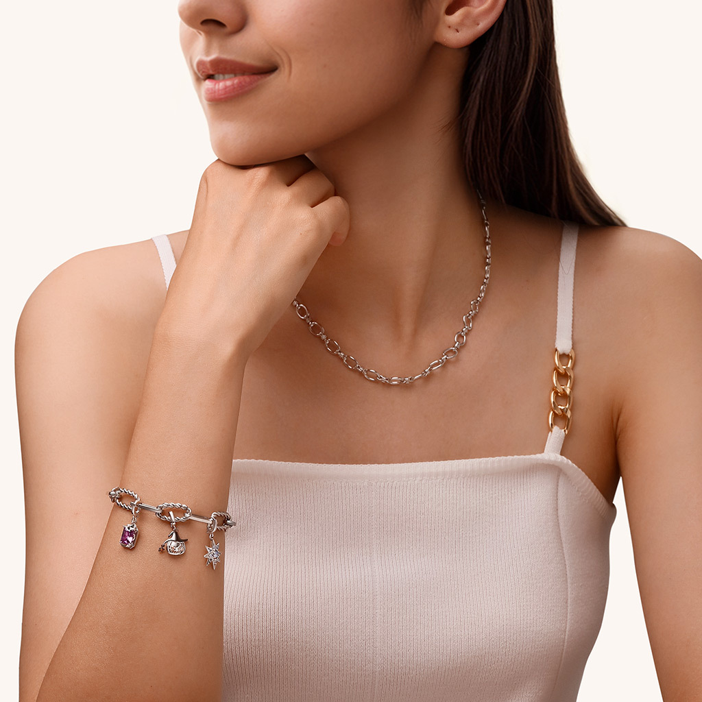 Square Birthstone Clasp Clusters Charm image number 4