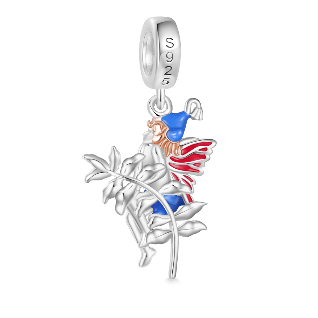 Red Wings Fairy Puck Pendant image number 1