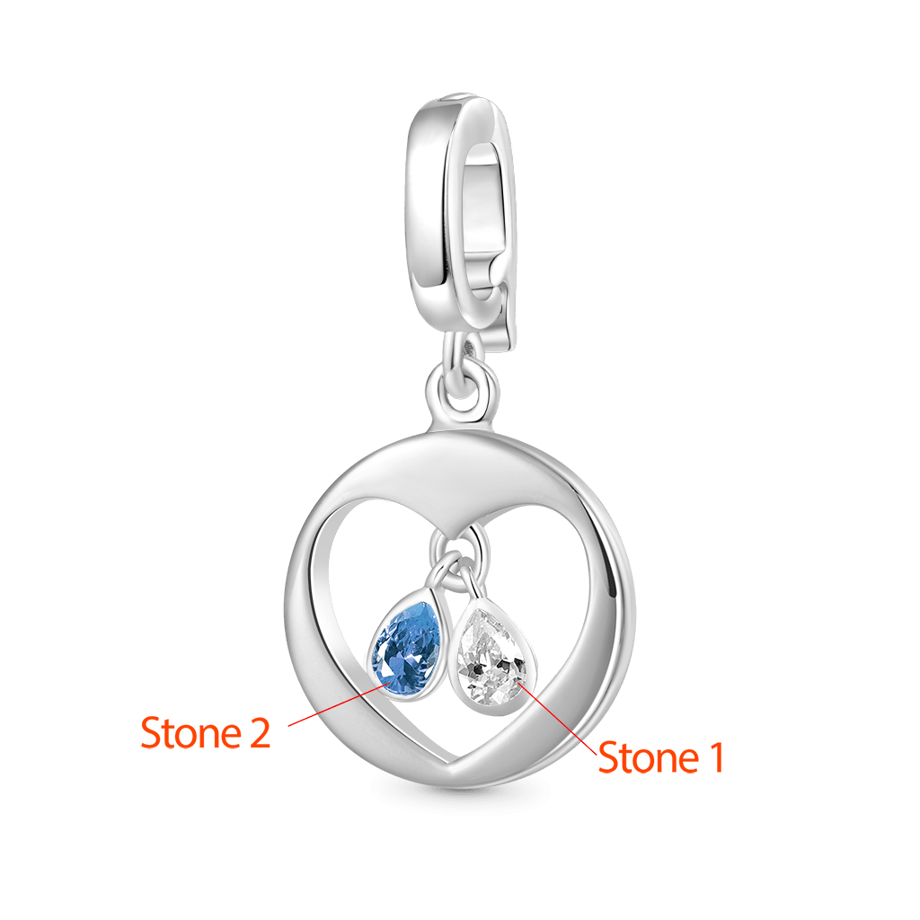 Pear Birthstone Clasp Clusters Charm image number 1