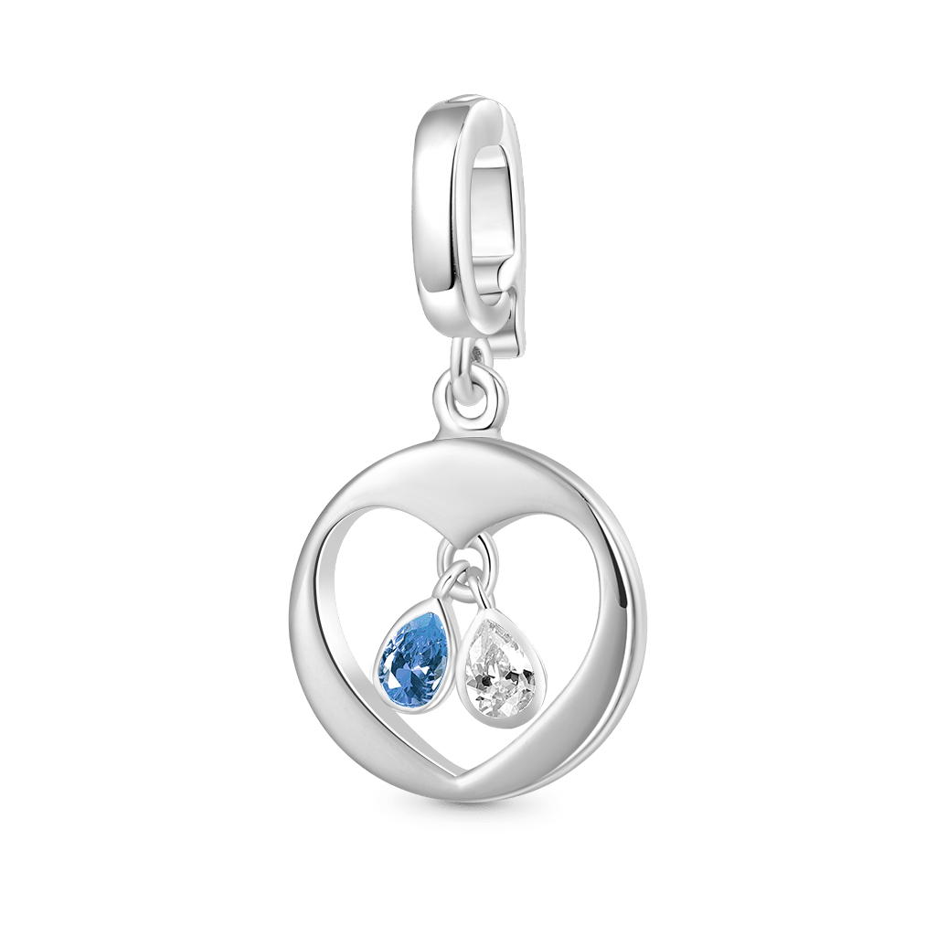 Pear Birthstone Clasp Clusters Charm image number 0