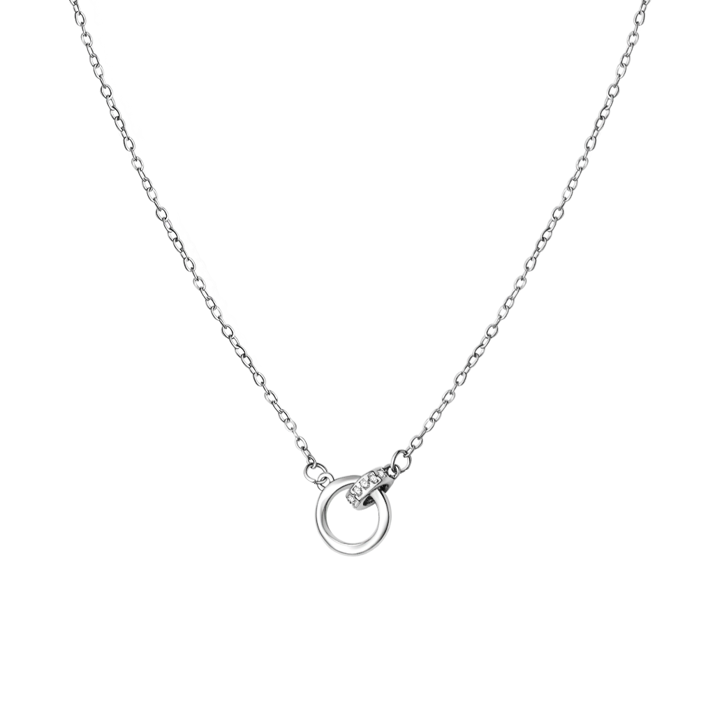 Mobius Strip Interlink Necklace image number 0