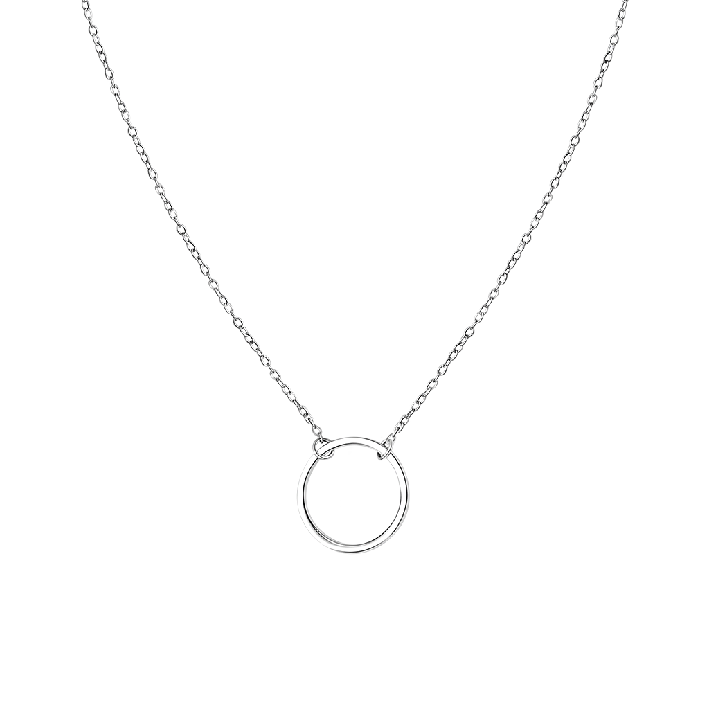 Simple Circle Link Necklace image number 0