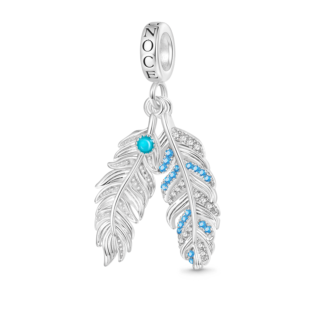 Silver Feather Pendant image number 0