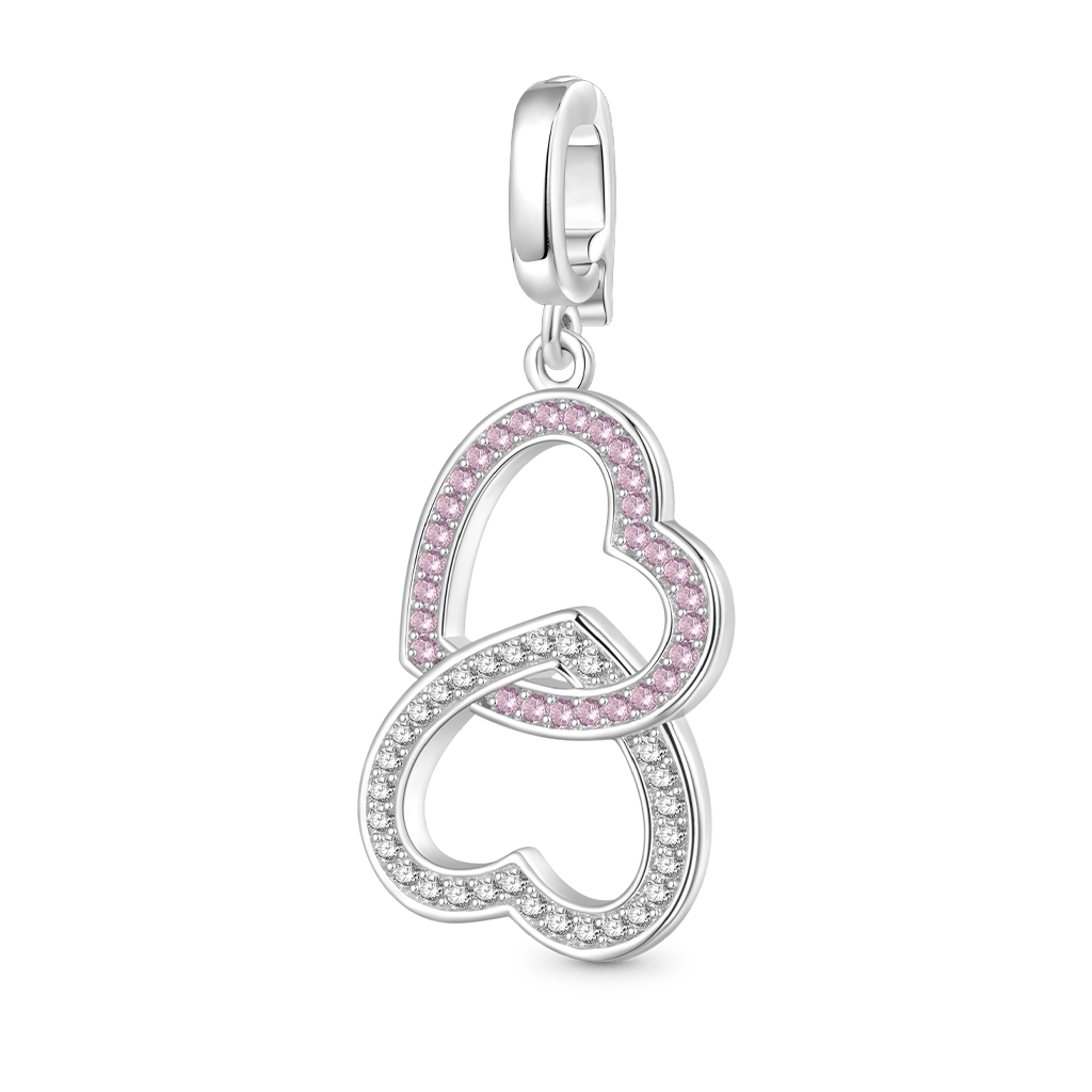 Double Heart Clasp Clusters Charm image number 0