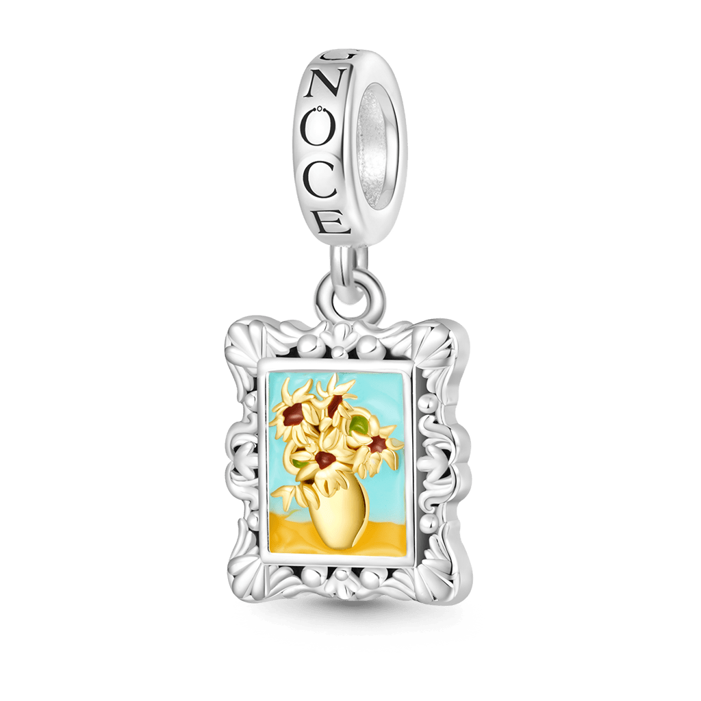 Van Gogh Sunflowers Frame Pendant image number 0