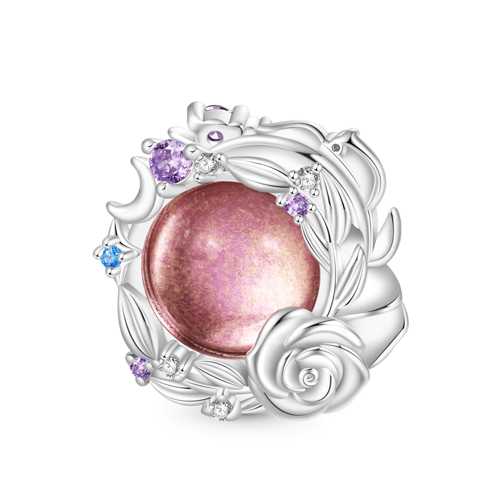 Rose Star Moon Charm image number 0
