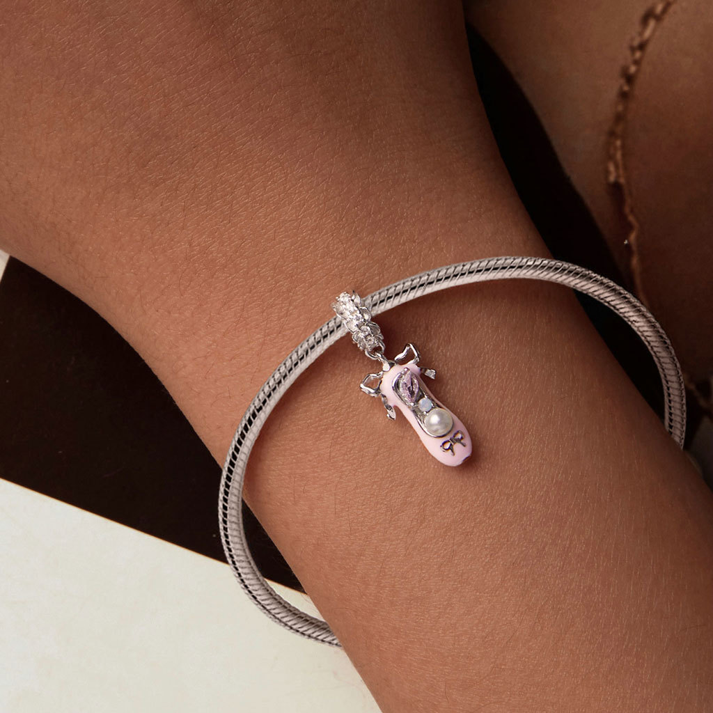 Ballet Shoe with Bow-knot Pendant image number 2