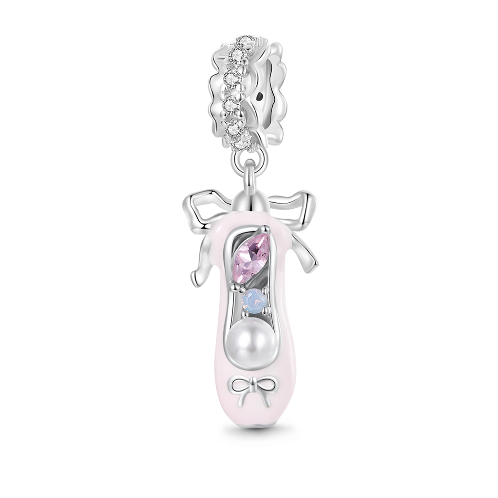 Ballet Shoe with Bow-knot Pendant image number 0