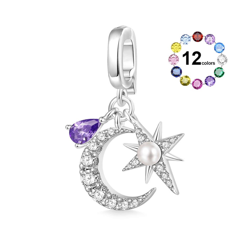 Moon Star Clasp Clusters Charm image number 0
