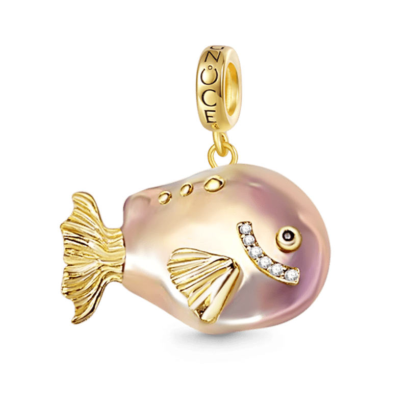 Vintage Fish Baroque Pearl Pendant image number 0