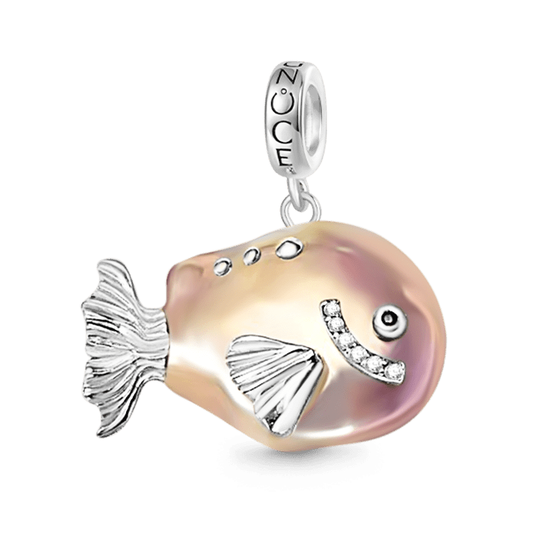 Vintage Fish Baroque Pearl Pendant image number 1