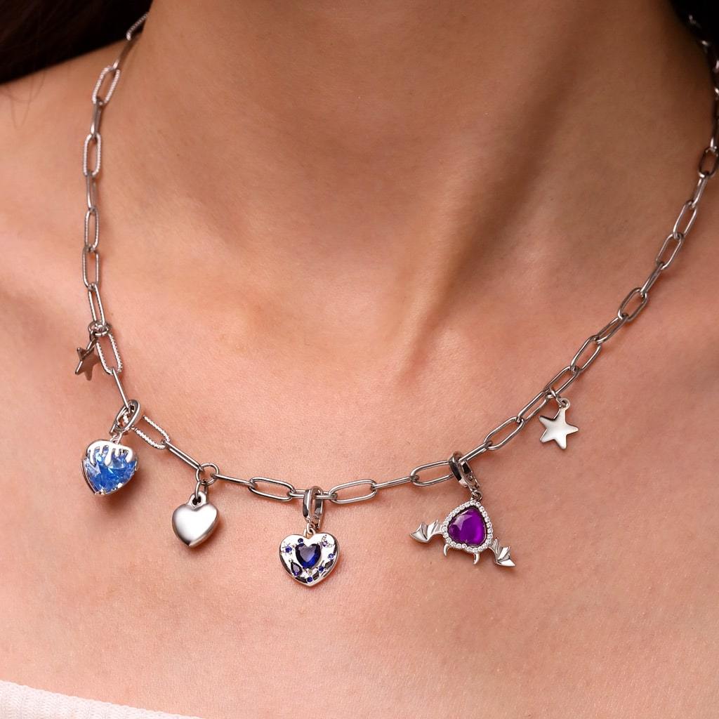 Heart Moon Clasp Clusters Charm image number 4