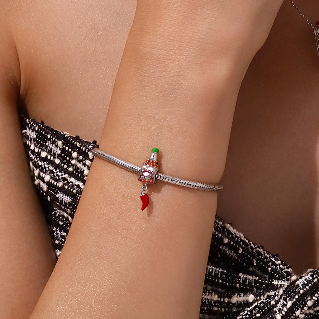 Chili Sauce Bottle Charm image number 4