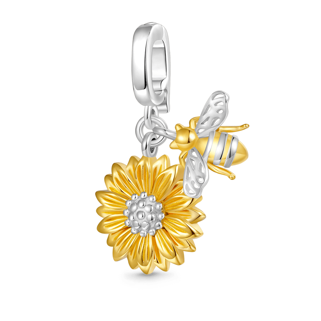 Sunflower Bee Clasp Clusters Charm image number 0