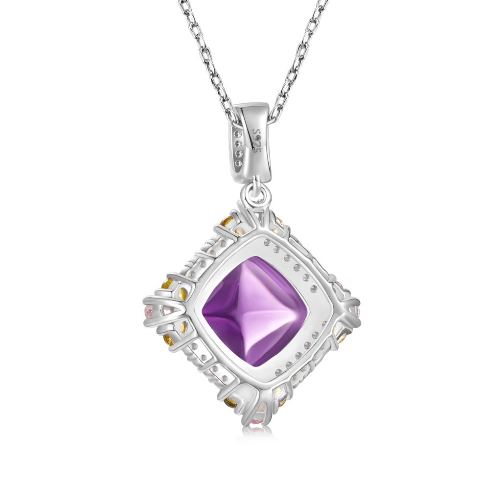 Shine Amethyst Pendant Necklace image number 1
