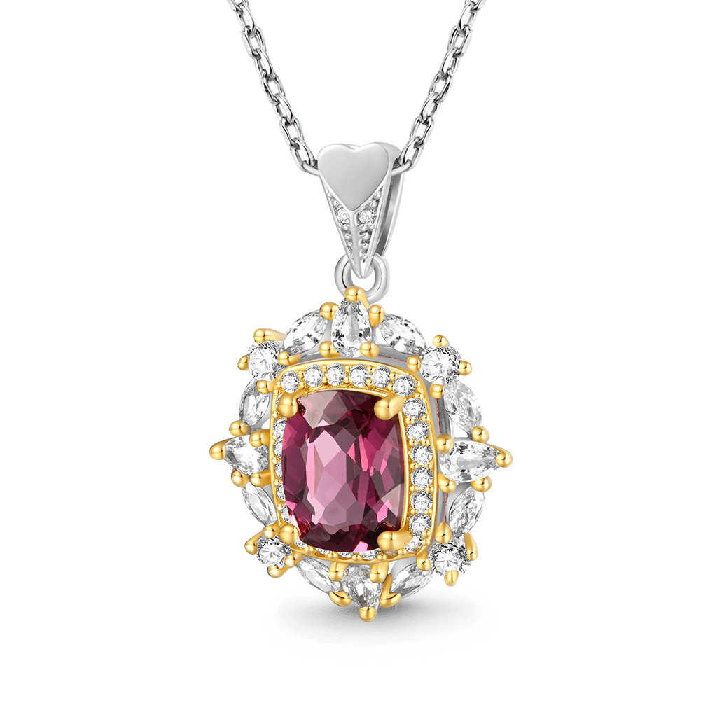 Natural Red Garnet Necklace image number 0