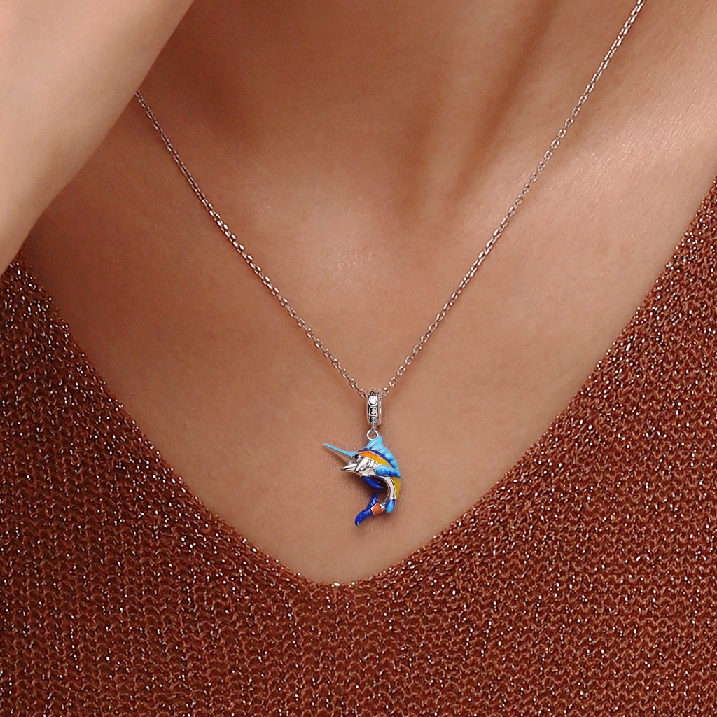 Blue Sailfish Pendant image number 4