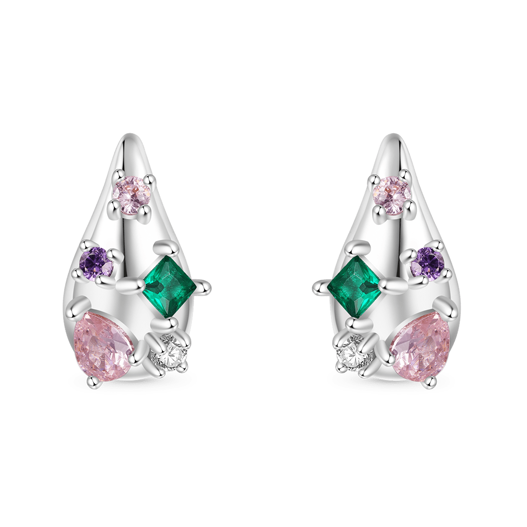 Teardrop Stud Earrings image number 0