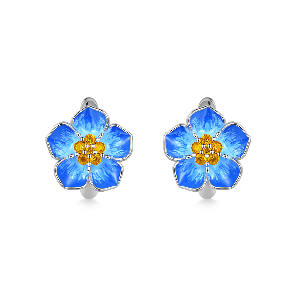 Forget-Me-Not Flower Earrings image number 0