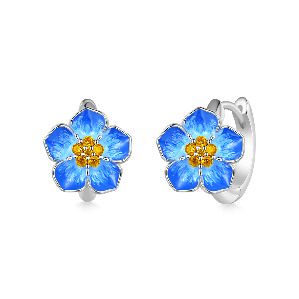 Forget-Me-Not Flower Earrings image number 1