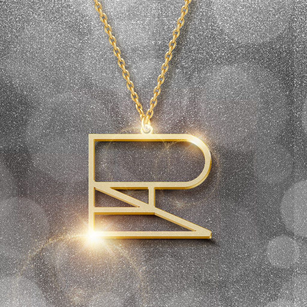 Minimalist Monogram Name Necklace image number 2