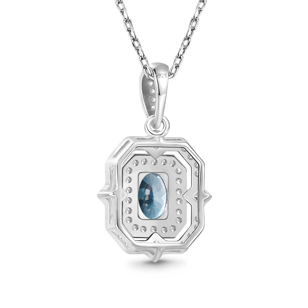 London Blue Topaz Necklace image number 1