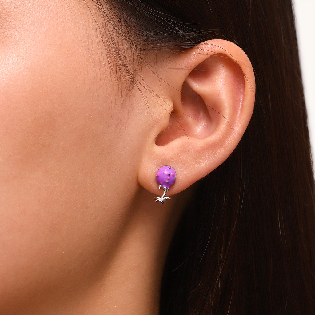 Piranha Flower Stud Earrings image number 5