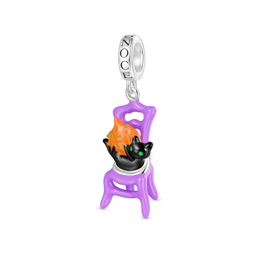 Halloween Chair Cat Pendant image number 1