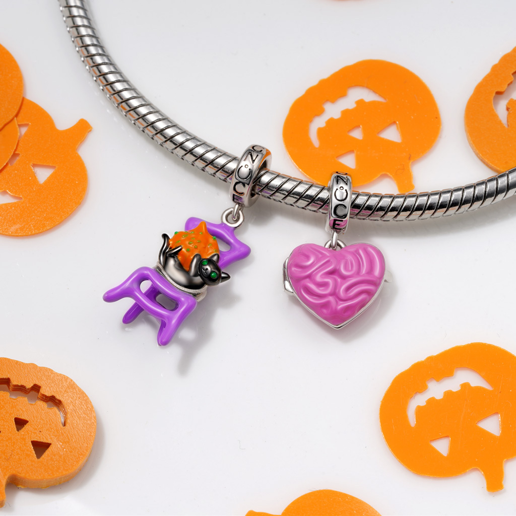 Halloween Chair Cat Pendant image number 3