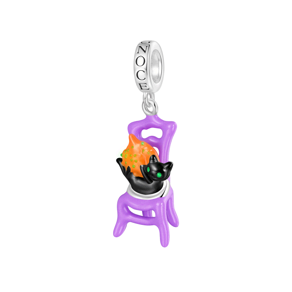 Halloween Chair Cat Pendant image number 0