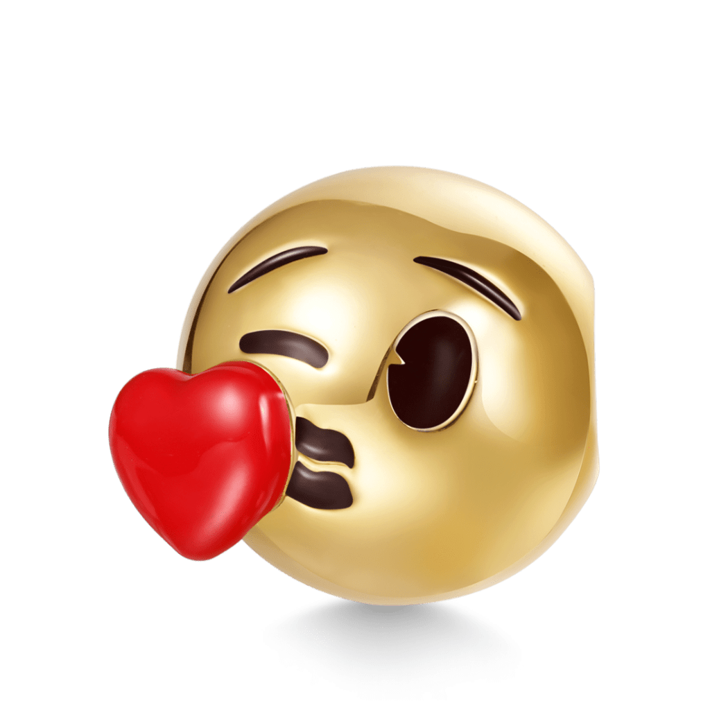 emoji Face Blowing Kiss Charm image number 0