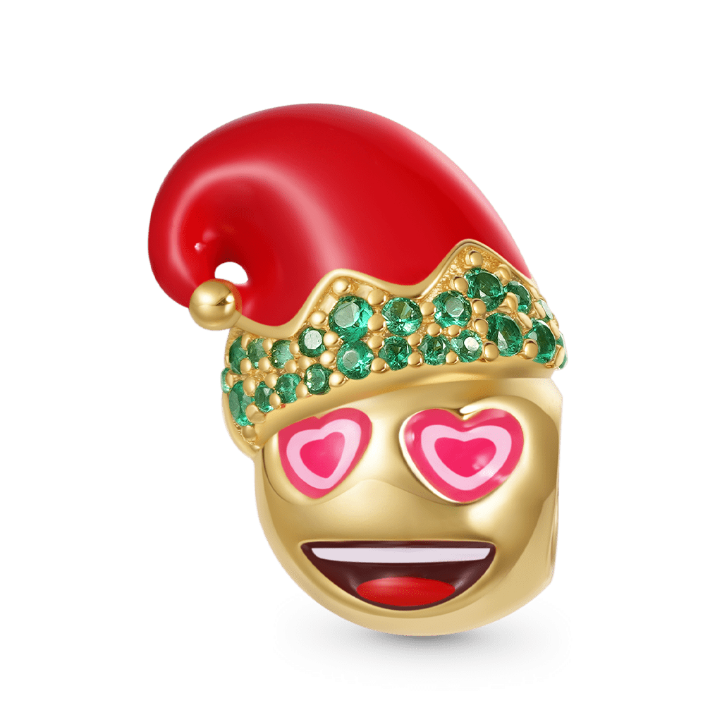 emoji Santa Hat Smiling Face Charm image number 0