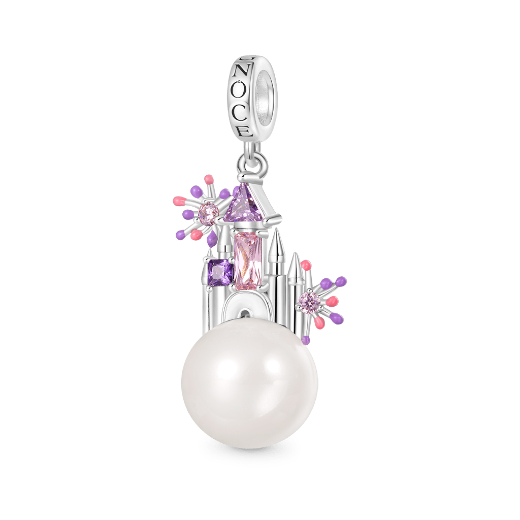 White Pearl Castle Pendant image number 0