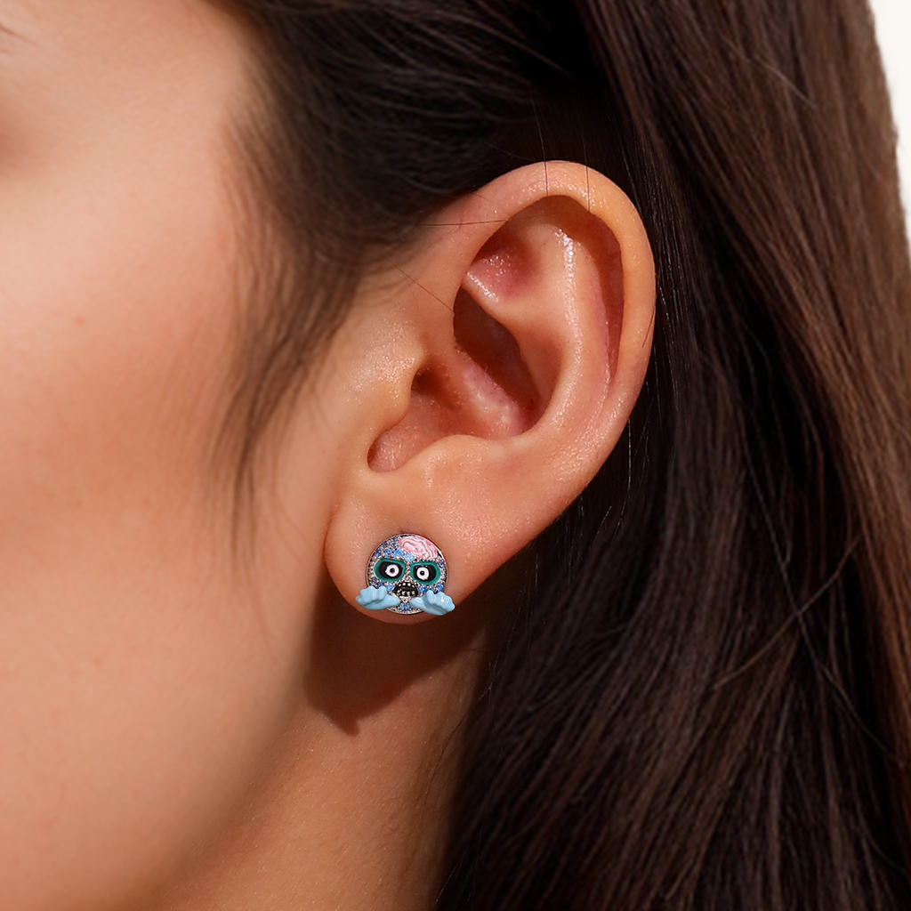 emoji Zombie & Monster Stud Earrings image number 6