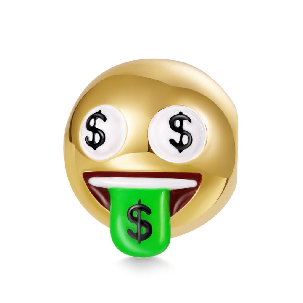 emoji Money Face Charm image number 0