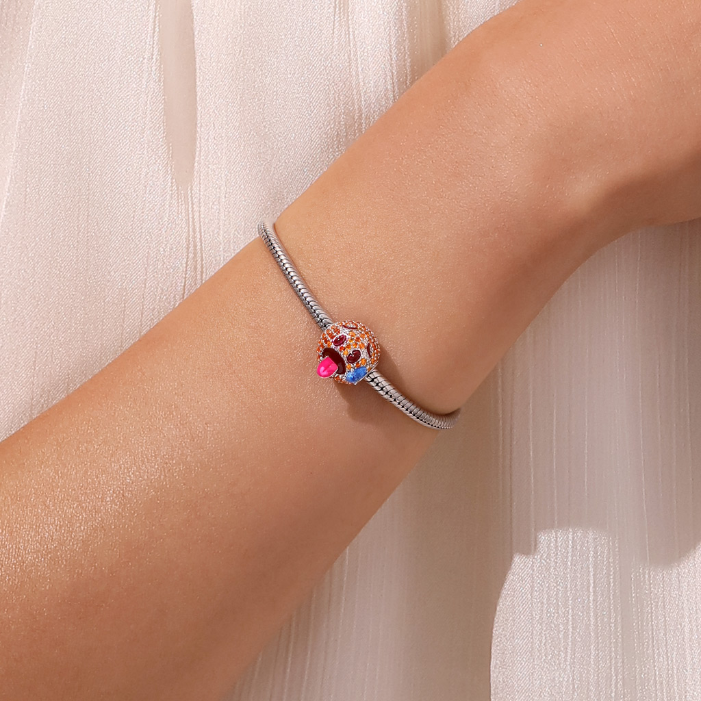 emoji Fever Hot Sweaty Face Charm image number 4