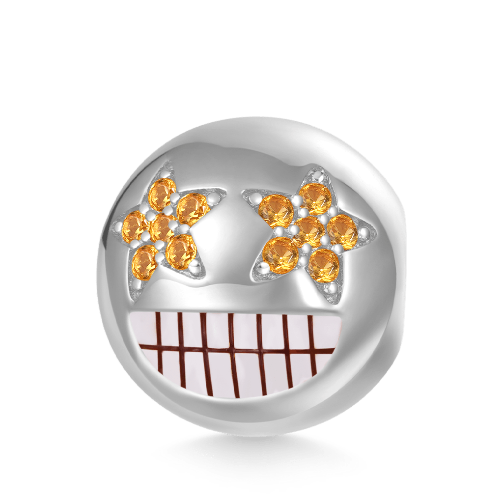 emoji Star-obsessed Face Charm image number 0